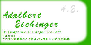 adalbert eichinger business card